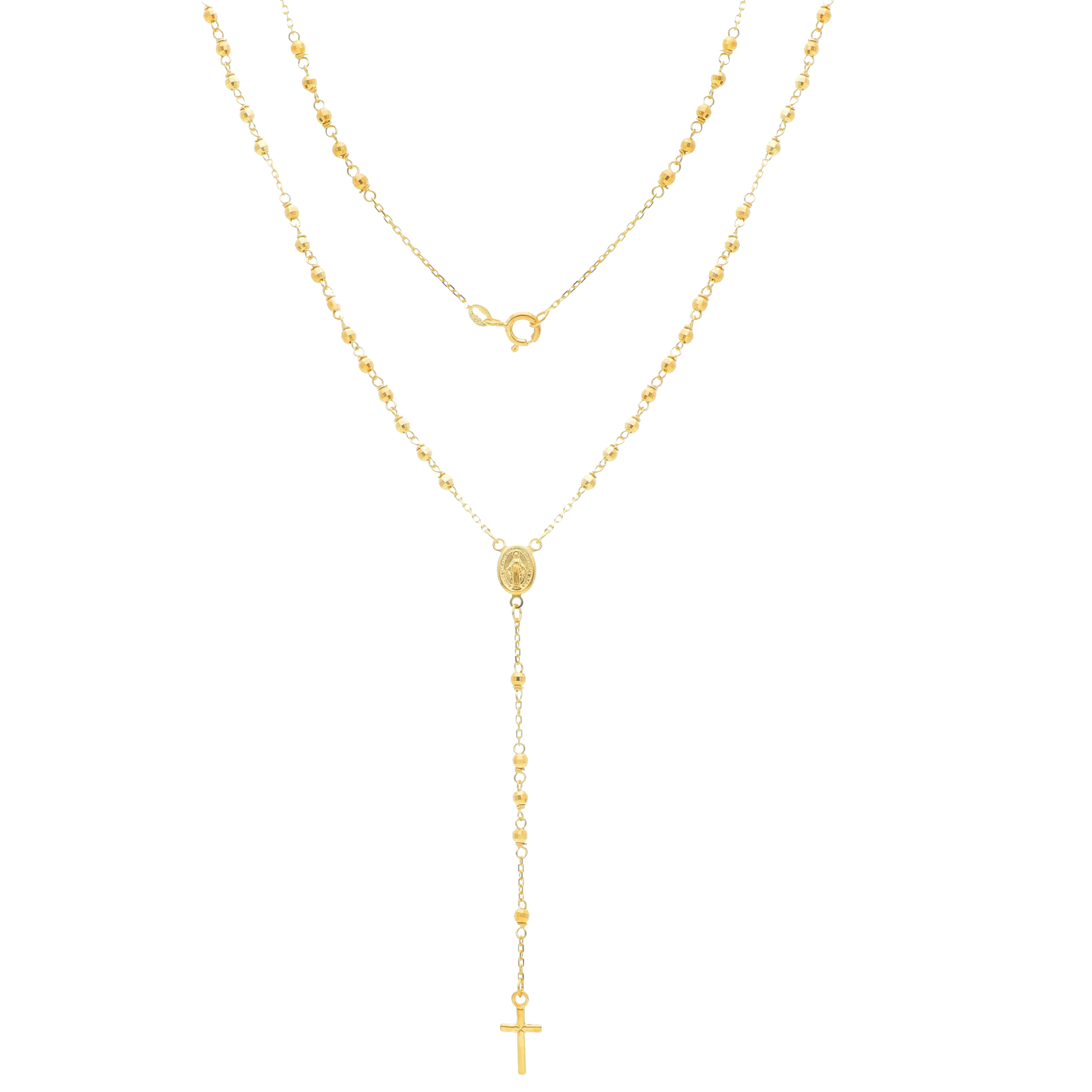 Κολιέ ροζάριο απο χρυσό κ14 (code S193606)